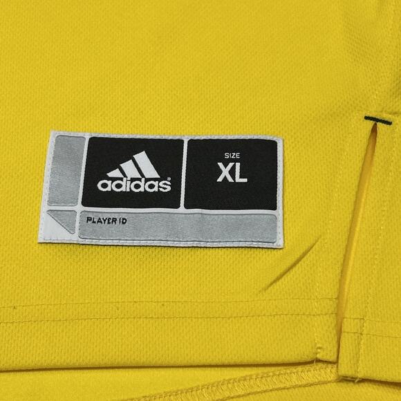 Michigan Wolverines Basketball Jersey Mens Size XL Extra Large Yellow Adidas - Picture 9 of 14